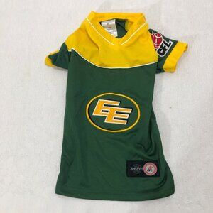 KARSUE CFL Athletic Dog Jersey ~ Small, 12-20 lbs  ~ Edmonton Eskimos / Elks